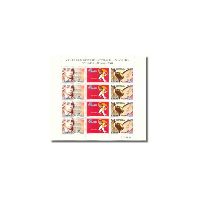 Sellos de España 2004. Exp. Mundial Valencia 2004 - La Música (Edif. MP.82)