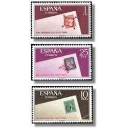1966 España. Día Mundial del Sello. (Edif.1723/25) **