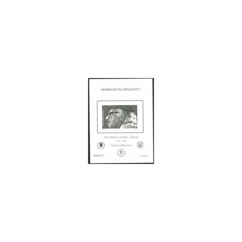 2006 Hoja Homenaje a D. Ramón Carande (nº 2)