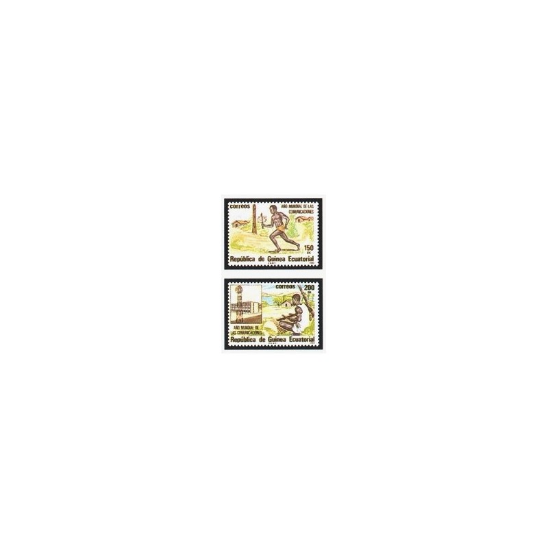 1983 Guinea Ecuat. Año Mundial de las Comunicaciones (Edif.45/46) **