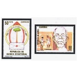1985 Guinea Ecuat. Homenaje al Primer Cartero (Edif.69/70) **
