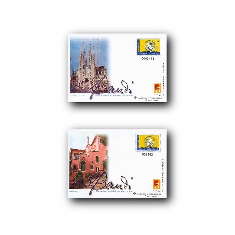 2002 España. Sobres FILABARNA 2002 (Edif. 81/82)**