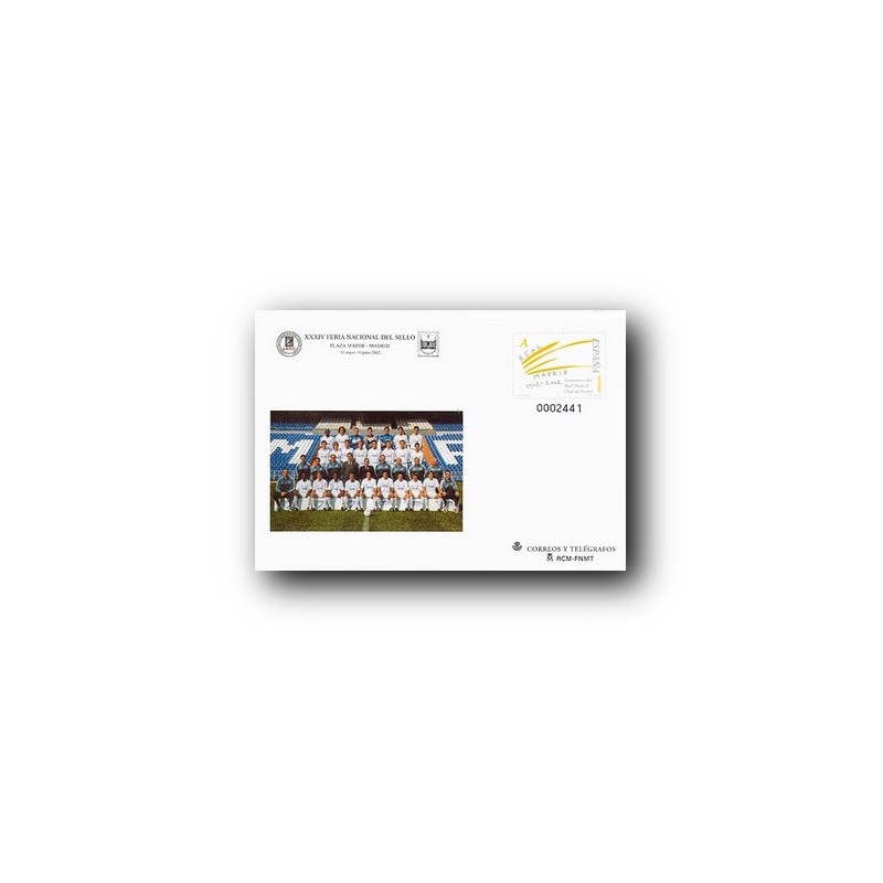 2002 España. Sobres Feria Nacional del Sello - Real Madrid (Edif. 78)**