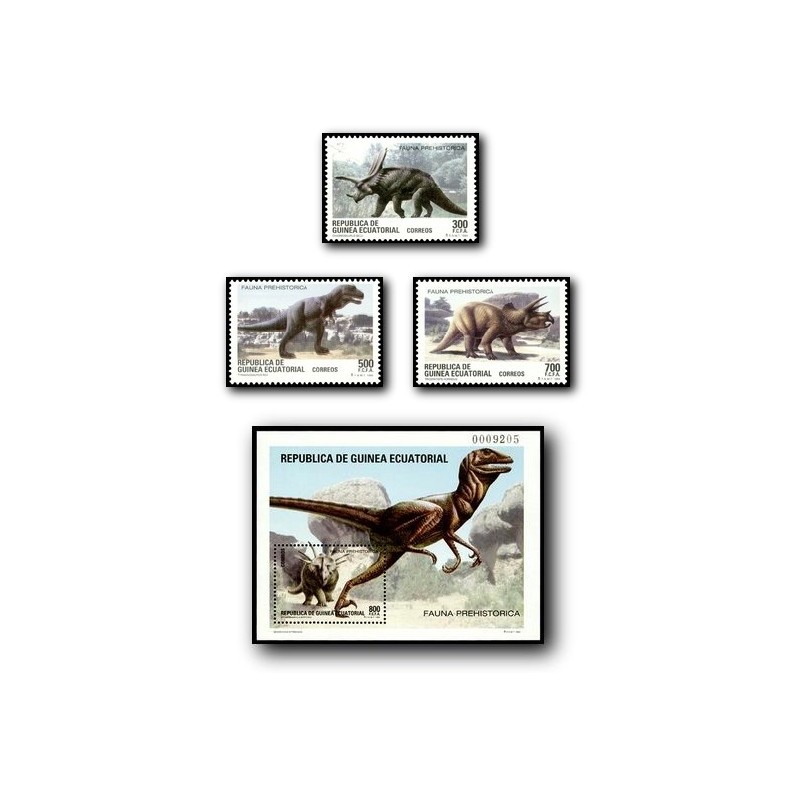 1994 Guinea Ecuat. Fauna Prehistórica (Edif.182/5)**