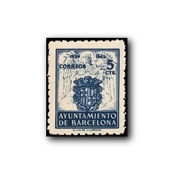 Barcelona 1944. Escudos Nacional y de la Ciudad. Edif. 56 **