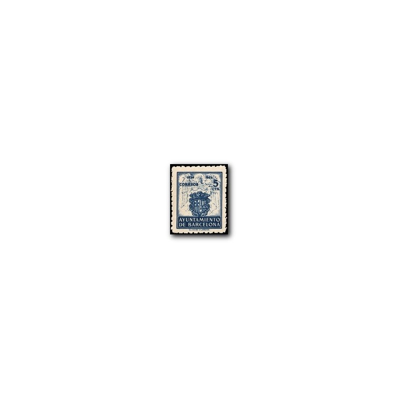 Barcelona 1944. Escudos Nacional y de la Ciudad. Edif. 56 **