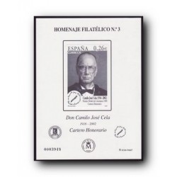 2007 Hoja Homenaje a D. Camilo José Cela (nº 3)