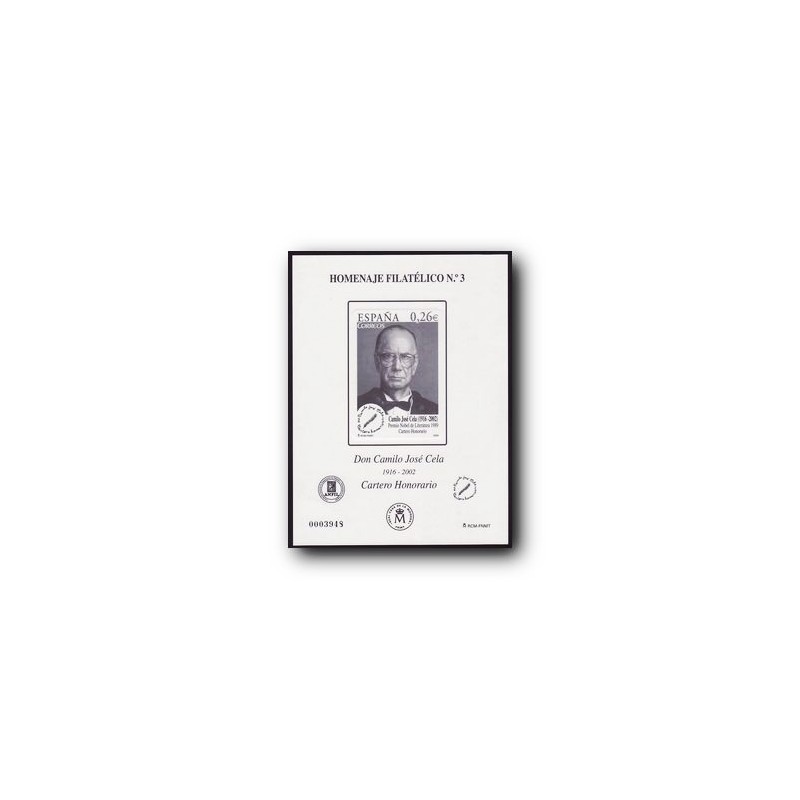 2007 Hoja Homenaje a D. Camilo José Cela (nº 3)