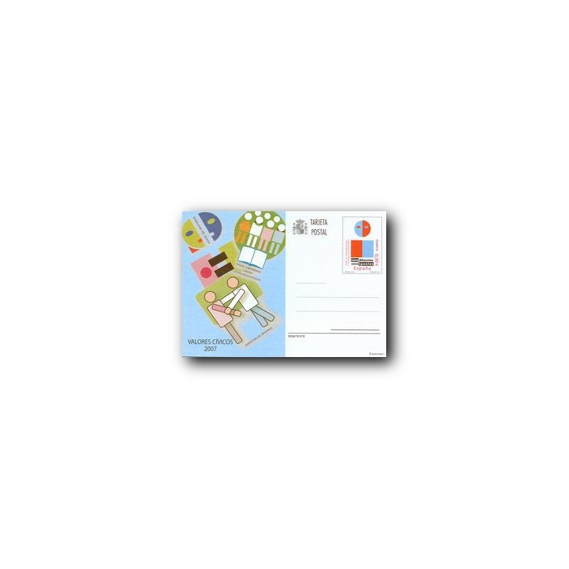 2007 España. Tarjetas Entero Postales - Valores Cívicos **