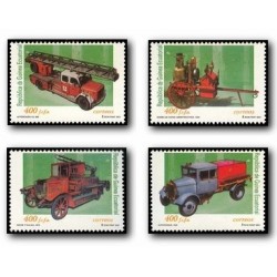 2001 Guinea Ecuat. Vehículos de bomberos (Edif.280/283) **