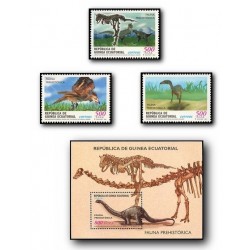 2002 Guinea Ecuat. Fauna Prehistórica (Edif.284/87) **