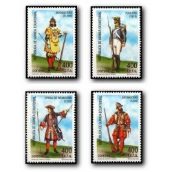 2002 Guinea Ecuat. Uniformes Militares (Edif.288/91) **