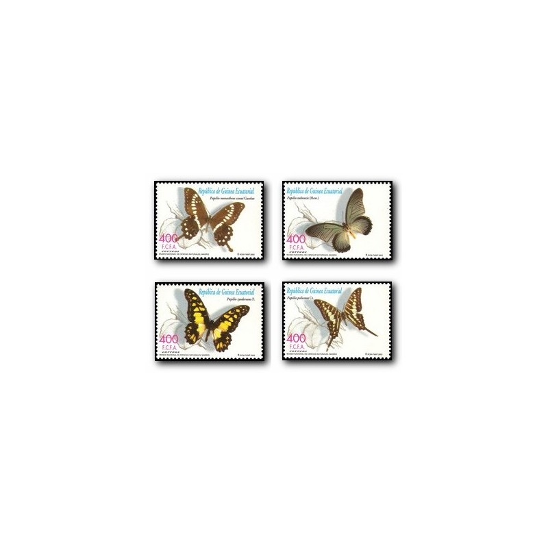 2003 Guinea Ecuat. Mariposas de África (Edif.296/299) **