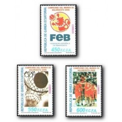 2006 Guinea Ecuat. España, Campeón del Mundo de Baloncesto (Edif.378/80) **