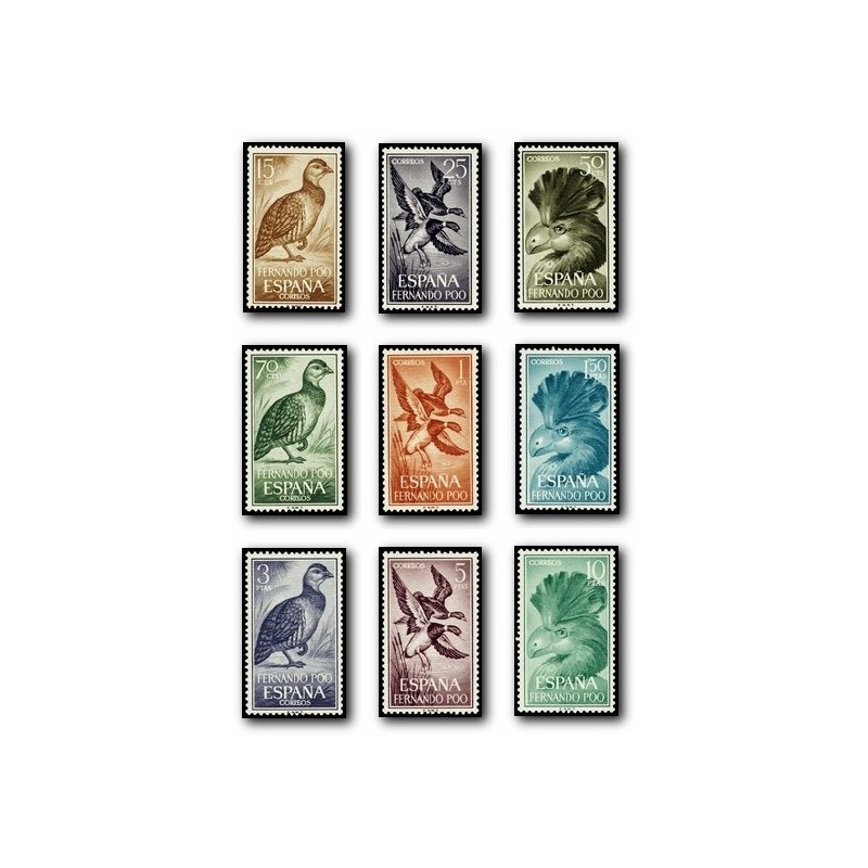 1964 Fernando Poo. Aves (Edif. 226/234)**