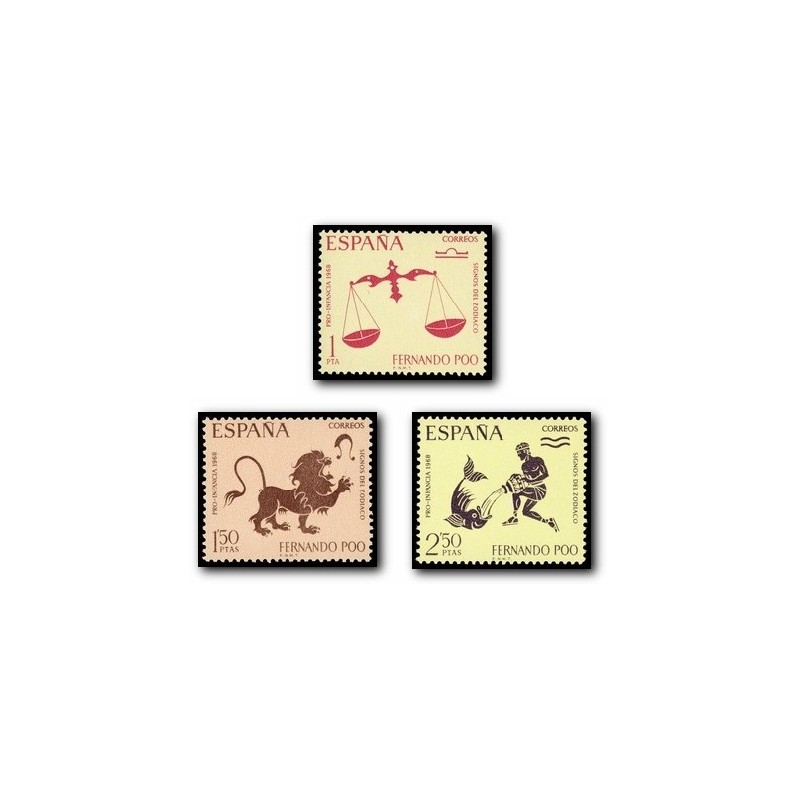 1968 Fernando Poo. Signos del Zodíaco (Edif. 265/267)**