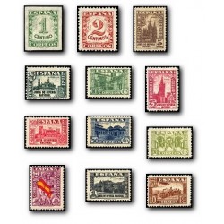 1936/37 Sellos de España. Junta de Defensa Nacional. (Edif.802/13) **