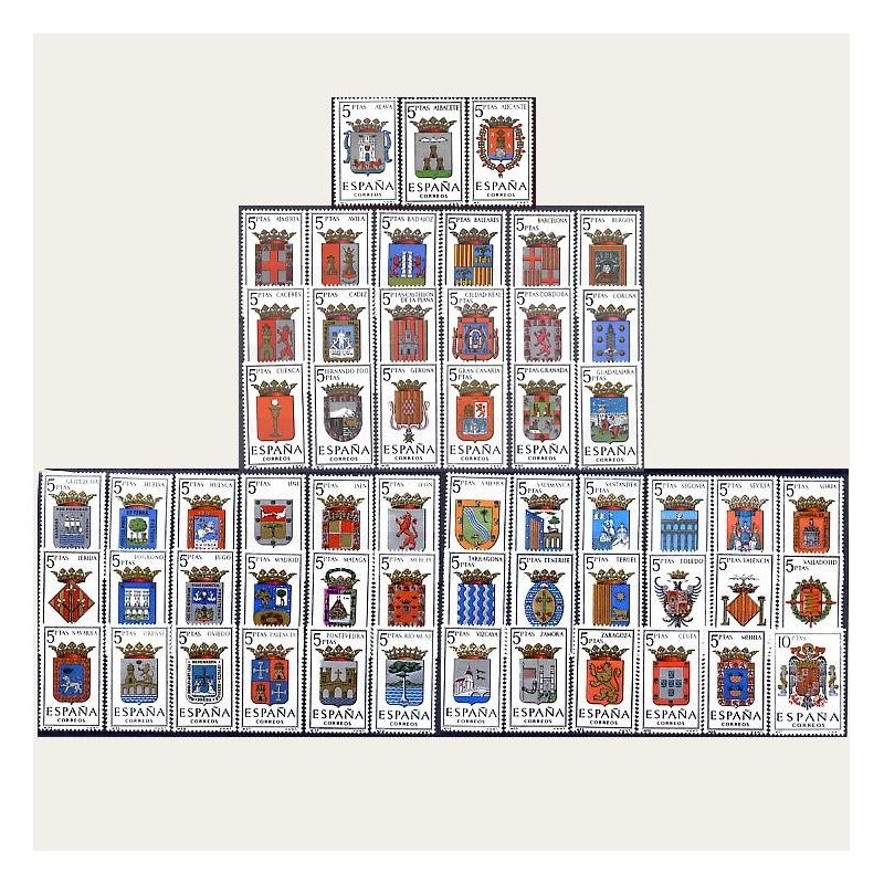 1962/66 España Escudos de Capitales de Provincia (57 valores) **
