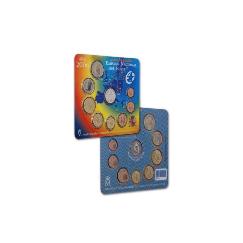 2006 España Euroset (2 carteritas oficiales, medalla Colón y Adhesión)