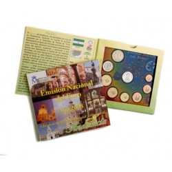 2008 España Euroset (2 carteritas medalla Andalucía y Aragón)