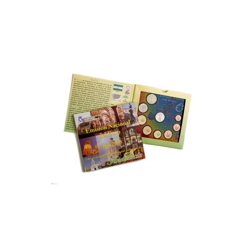 2008 España Euroset (2 carteritas medalla Andalucía y Aragón)