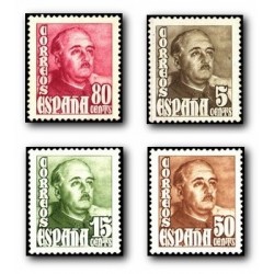 1948-54 Sellos de España. General Franco. (Edif. 1020/23) **