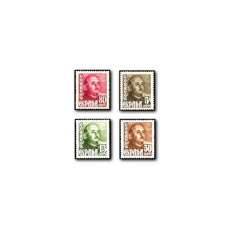 1948-54 Sellos de España. General Franco. (Edif. 1020/23) **