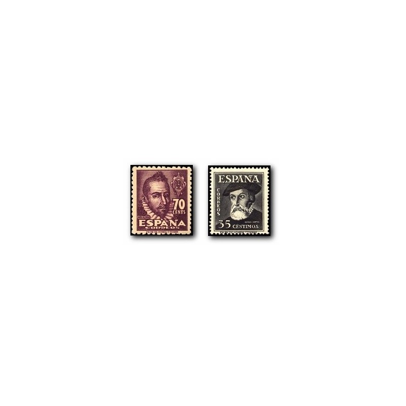 1948 Sellos de España. Personajes. (Edif. 1035/36) **