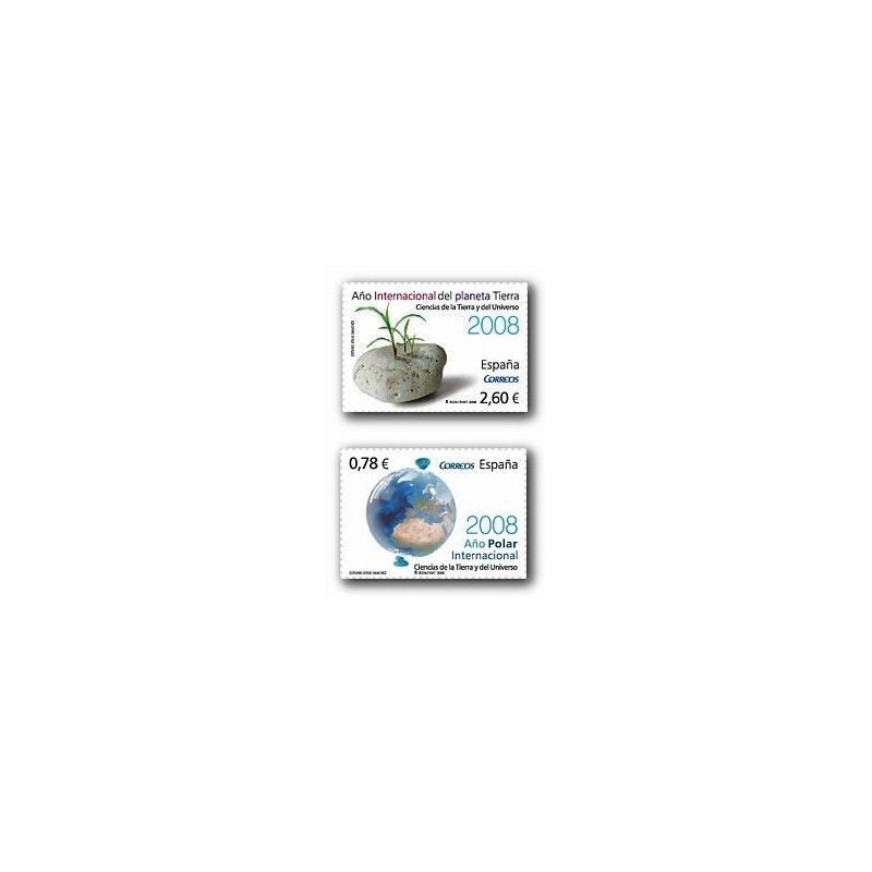 2008 Sellos de España. Ciencias de la Tierra y el Universo (Edif. 4387/88)*