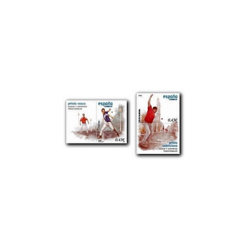 2008 Sellos de España. Juegos - Pelota Valenciana y Vasca. (Edif. 4408/09)*