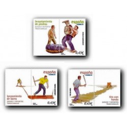 2008 Sellos de España. Juegos y Deportes Tradicionales (Edif. 4414/16)**