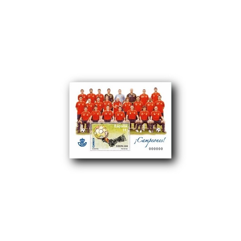 2008 Sellos de España. Fútbol - Campeones de Europa (Edif. 4429)**
