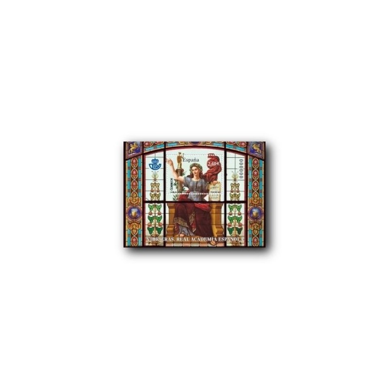 2008 Sellos de España. Vidrieras Real Academia Española (Edif. )**