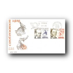 1976 SPD España. Manuel de Falla y Pauy Casals. (Edif.2379/80)