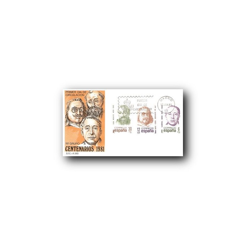 1981 SPD España. Centenarios. (Edif.2618/20)