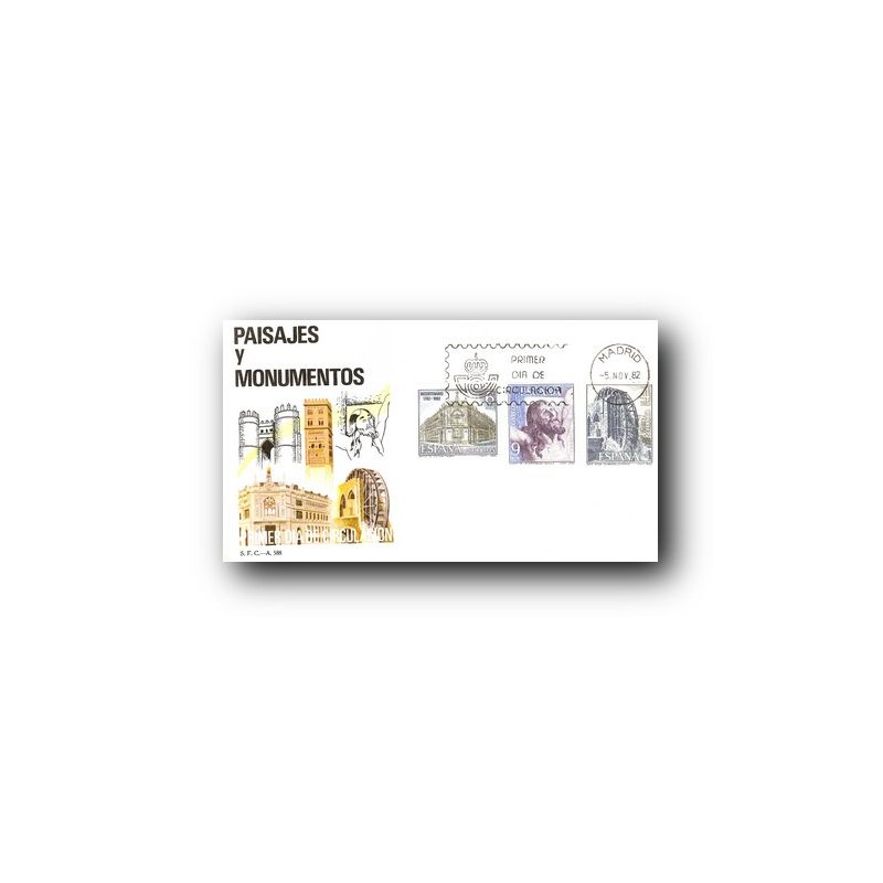 1982 SPD España. Paisajes y Monumentos. (Edif.2676/80)