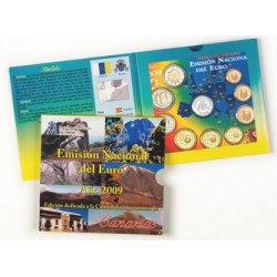 2009 España Euroset (2 carteritas medalla Canarias y Cantabria)