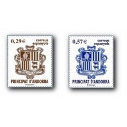 2006 Sellos Andorra Español. Escudo de Andorra (Edif.335/6)**