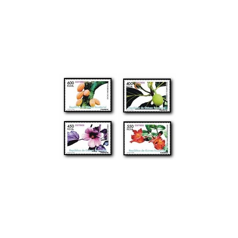 2007 Sellos de Guinea Ecuatorial. Frutos y Flores **