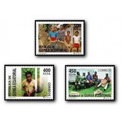 2008 Sellos de Guinea Ecuatorial. El niño africano. **
