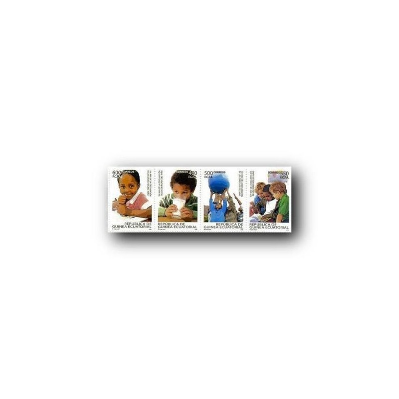2009 Sellos de Guinea Ecuatorial Declaración Derechos del Niño.**