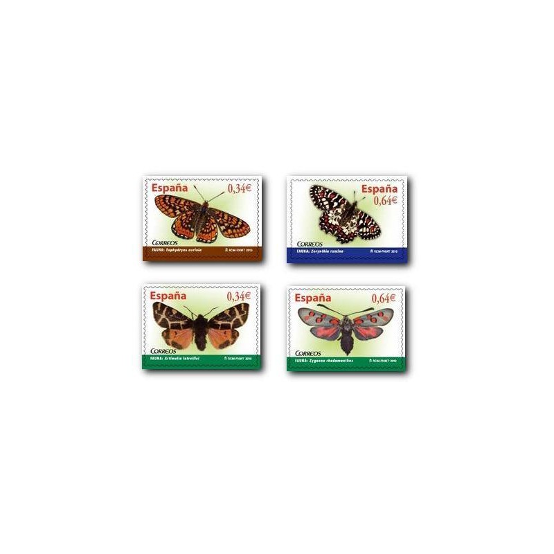 Sellos de España 2010. Fauna - Mariposas. **