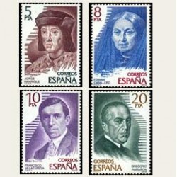 1979 España. Personajes Españoles. Edif.2512/15 **