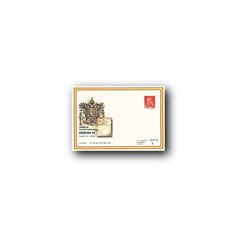 1989 España. Sobre EXFILNA'89 (Edif. 13) **