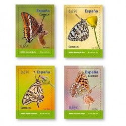 Sellos de España 2011. Fauna Española. Mariposas. **