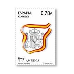 4601** Sellos de España 2010. América UPAEP, Símbolos Nacionales.