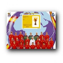 Sellos de España 2010. Campeones de la Copa del Mundo de la FIFA **