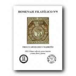 2013 Hoja Homenaje Filatelico (nº 9) Oso y Madroño