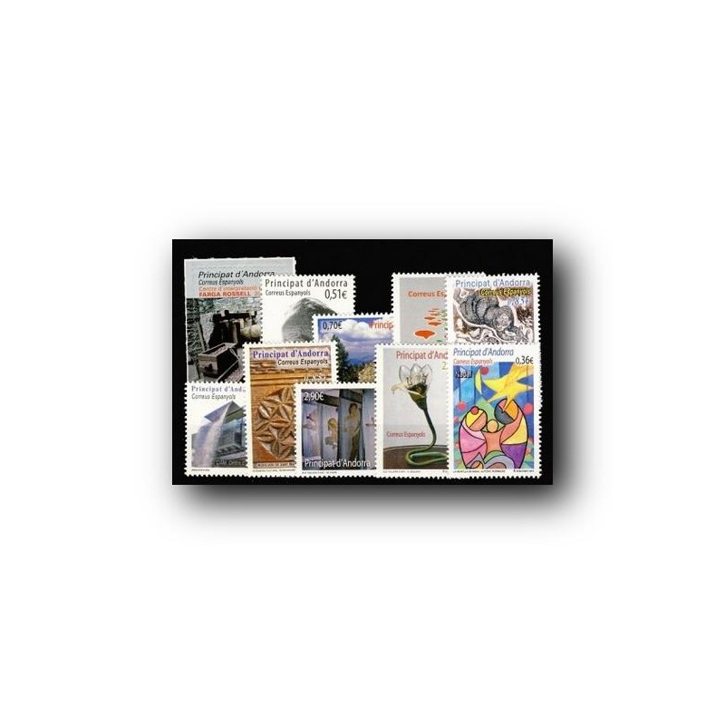 2012 Sellos de Andorra (Correo Español). Año Completo **