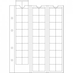 Hojas Leuchtturm OPTIMA 20 para monedas (5 unds.)